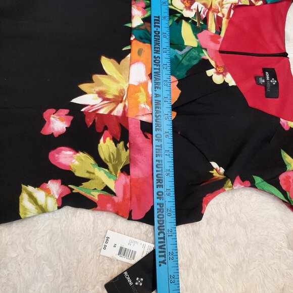 Ronni Nicole Women's Floral Print Sleeveless Midi Dress 16 - Picture 4 of 8